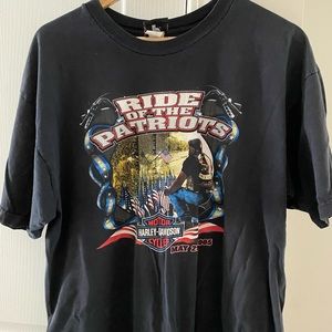 Harley Davidson Motorcycles Fairfax VA Ride Of The Patriots T Shirt Made USA XL